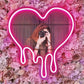 LED Heart Neon Sign Light for room