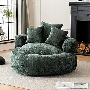 Large Oversized Bean Bag Sofa for Adults with Pillows & Foam Filling