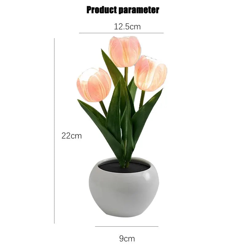 Tulip Table Lamp LED Lamp Simulation Flower