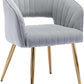 Velvet Chair Accent Armchair Upholstered Modern Tufted Chairs with Gold