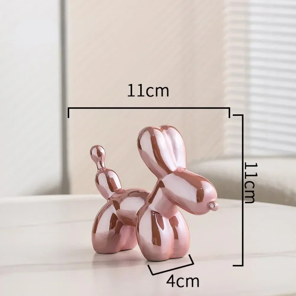 Creative Balloon Ceramic Ornament Sculpture Figurine Statue Decoration Gift