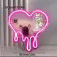 LED Heart Neon Sign Light for room