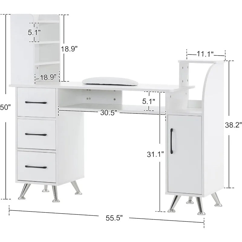Nail Salon, Makeup Stand, Nail Salon Workstation.