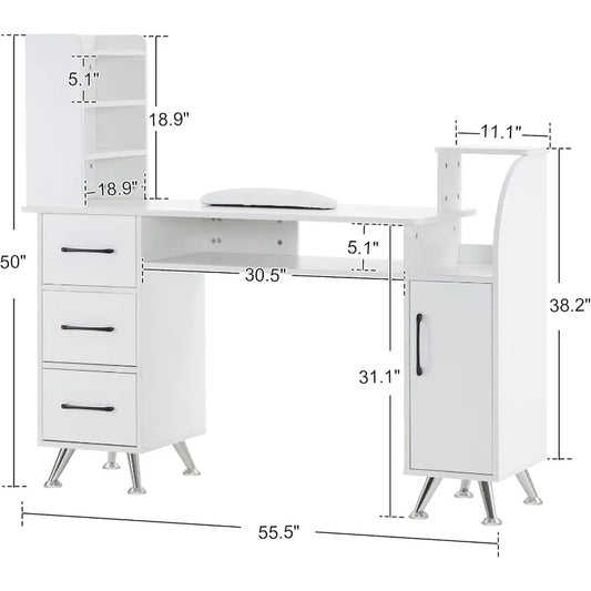 Nail Salon, Makeup Stand, Nail Salon Workstation.