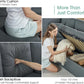 Jocisland 85" Oversized L-Shaped Sleeper Sofa Bed with Pull-Out & Storage Seat