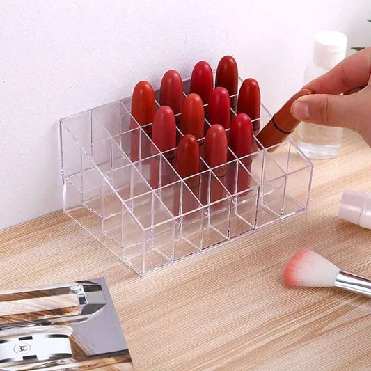 Stand Makeup Lip Gloss Holder Transparent Cosmetic Storage