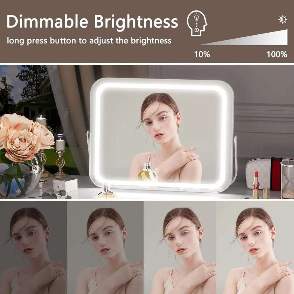 Vanity Mirror LED , 3 Modes Light, Smart Touch, 360°Rotation