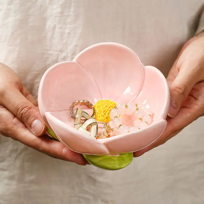 Tulip Flowers Home Entrance Decoration Storage Ceramics