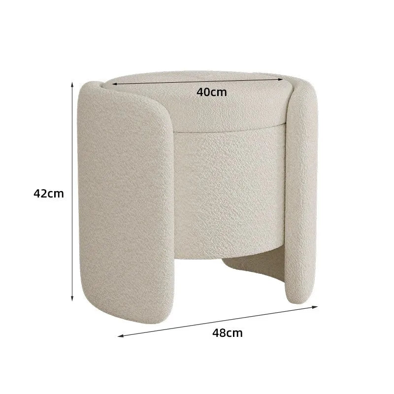 Chair Makeup Simple Storage Round